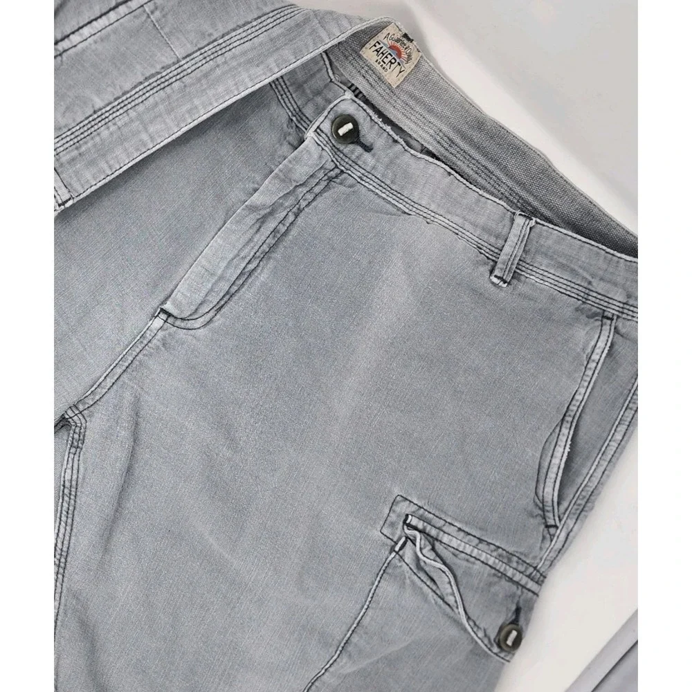 Faherty Linen Blend Cargo Shorts Men's Size 40 Utility Casual 9